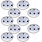 Concave Round Glass Mirrors (10 Pack) – 50mm Diameter, 15cm Focal Length