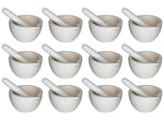 Porcelain Mortar Pestle 2.75" H 160 mm Opening Case 12 by GSC International