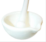 Laboratory Mortar and Pestle 2.375" H Porcelain 300 ml 130 mm Opening by GSC International