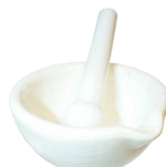 Porcelain Mortar and Pestle 1.81 In Height Science Lab Equipment by GSC International
