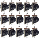 Quadruple Parallel Pulley 4"H Plastic and Metal Black Mechanical Physics Tool Pack of 15 By GSC International Inc.