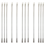 Spatula and Spoon Tool 8.69"H Nickel Plated Metal Semi Micro Lab Sampling and Transfer Tool Pack of 12 By GSC International Inc.