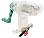 Handheld DC Generator 4.25H Plastic and Metal Portable 12V DC Power Generator with Binding Posts By GSC International Inc.