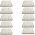 Spot Plate 4.72"W Porcelain 12 Well Laboratory Testing Plate Chemical Reaction Tray Pack of 10 By GSC International Inc.