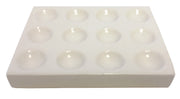 12 Well Porcelain Spot Plate for Chemistry Labs
