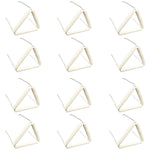 Clay Triangle 2 Inch Ceramic Crucible Support with Galvanized Iron Wire Heat Resistant Lab Tool Pack of 12 By GSC International Inc.