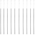 Straight Inoculating Needle – 8.625" H Aluminum Wire Microbiology Transfer Tool with 6" Metal Handle, Pack of 10 by GSC International Inc.