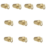 50g Hooked Brass Weight Set – 2.5" H Solid Brass Dual-Hook Physics Mass, Pack of 10 by GSC International Inc.