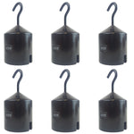 500g Hooked Cast Iron Weight Set – 3.5" H Enamel-Coated Metal Tandem Physics Mass, Pack of 6 by GSC International Inc.