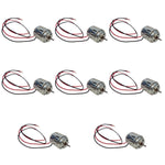 DC Motor 1.5–3V Set – 1.75" H Metal High-Speed Electric Motors (7000–11000 RPM), Pack of 10 for Science Projects by GSC International Inc.