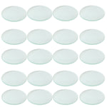 Double-Convex Glass Lens Pack of 20 2"H 50mm Diameter Optical Glass Clear 20cm Focal Length Physics Lab Optics Tool By GSC International Inc.