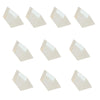 Optically Clear Glass Equilateral Prism 25mm Edge 50mm Long for Light Refraction – Pack of 10