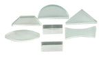 Lens and Prism Set – 2" H Glass Optical Kit, 7-Piece Set with Lenses & Prisms (52–88mm) by GSC International Inc.