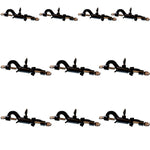 Boss Head Clamp Holder, Adjustable – 6" H Metal Clamp with 360° Rotation for Lab Support Rods (Pack of 10) by GSC International Inc.