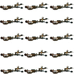 Single Burette Clamp, Uncoated Jaws – 6.5" H Cast-Aluminum Metal Clamp for Lab Support Stands (Pack of 15) by GSC International Inc.