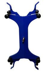 Double Burette Clamp, Cast-Aluminum – 10" H Metal Clamp with Plasticized Jaws for Lab Support Stands by GSC International Inc.