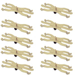 Burette Clamp Lincoln-Type Spring Steel Zinc Plated with Steel Thumb Screws Holds 2 Burettes Pack of 10 for Support Stands By GSC International Inc.
