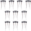 Cast-Iron Burner Tripod with Nickel-Plated Steel Legs 4" Base 9" Height