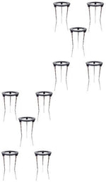 Burner Tripod 6" Height 3" Diameter Base Cast-Iron Ring with Nickel-Plated Steel Support Legs Pack of 10 By GSC International Inc.