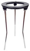 Cast-Iron Burner Tripod with Nickel-Plated Steel Legs 4-Inch Base 9-Inch Height
