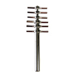 Cork Borer Set 6 Piece 5–13mm Diameter with Cleaning Rod, Nickel-Plated Brass Laboratory Tool By GSC International Inc.