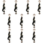 Boss Head Clamp 4.25"H Metal Right-Angle Laboratory Clamp Pack of 10 for Ring Stands By GSC International Inc.