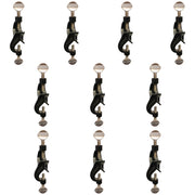 Pack of 10 Metal Right-Angle Clamps for Laboratory Ring Stands