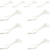 Pack of 10 Stainless Steel Crucible Tongs for Laboratory Use