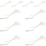 Crucible Tongs 10"H Stainless Steel Laboratory Tongs Pack of 10 for Handling Crucibles By GSC International Inc.