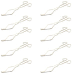 Crucible Tongs 10"H Nickel-Plated Steel Laboratory Tongs Pack of 10 for Handling Crucibles By GSC International Inc.