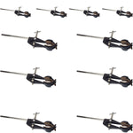 Extension Clamp 9.5"H Cast Aluminum with Cork-Lined Prongs Pack of 10 for Holding Flasks By GSC International Inc.