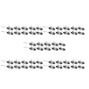 Case of 50 9.5" Cast Aluminum Extension Clamps with Cork-Lined Prongs