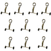 Pack of 10 Mohr’s Pinch Clamps Nickel-Plated Spring Steel for 13mm Tubes