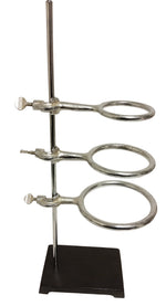 Laboratory Support Stand 20" H Steel Base with 3", 4" and 5" Ring Clamps by GSC International Inc.