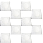 Pack of 10, Wire Gauze Square – Galvanized Steel With Ceramic Center – 6" W Bunsen Burner Heat Distribution Pad – by GSC International Inc.