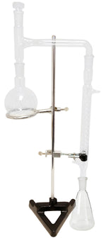 Distillation Apparatus – Borosilicate Glass – 32" H 500 mL Essential Oil Set – by GSC International Inc.