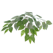Vickerman TDX0160-RG 6' Artificial Ficus Deluxe Tree Gray Round Plastic Container.
