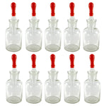 Pack of 10 Dropping Bottle Glass Bottle with Replaceable Bulb Pipette – 4" H by GSC International Inc.