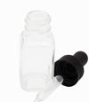 French Square Laboratory Bottle – Clear Glass