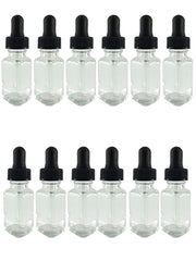 Glass Dropper Bottle – Flint Glass French Square