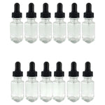 Dropping Bottle – Flint Glass French Square 5.375" H, 2 oz Laboratory Reagent Bottle Pack of 12 – by GSC International Inc.