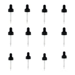 Dropper Assembly for 1 oz Bottle with 24/400 Cap, 7 mm x 75 mm Glass Pipette, Pack of 12 by GSC International Inc.