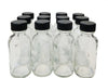 Glass Laboratory Bottle Clear Color 3.2" H 1 oz With Cap Pack 12 by GSC International Inc.