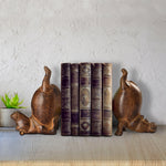 Acrobatic Hippo Bookends – Playful Animal Design – Aluminum – 6.5"H by SPI
