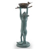 Whimsical Cat Bird Feeder for Garden Lovers – SPI Home Bronze Outdoor Decor