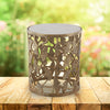SPI Home Botanical Gingko Stool – Aluminum Leaf Table for Indoor & Outdoor