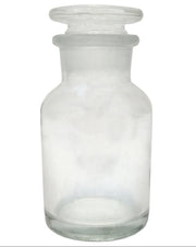 Reagent Bottle – Flint Glass Lab Bottle with Stopper, 60ml, Pack of 12 by GSC International