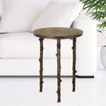 SPI Home Tree Branch End Table – 22" Cast Aluminum Table with Nature-Inspired Tree Limb Design