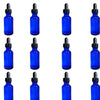 Flint Glass Laboratory Bottle 4 In Height Cobalt Blue 1 oz With Dropper Pack 12 by GSC International