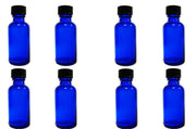 Laboratory Storage Bottles Cobalt Blue Glass with Caps